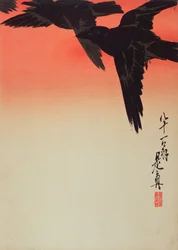 Krähen im Flug bei Sonnenaufgang, 1888
